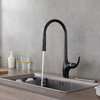 Hot And Cold Single Handle Matte Black Kitchen Faucet