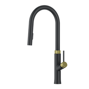 Black Gold Modern Design Single Handle Kitchen Faucet 