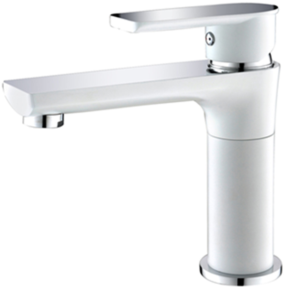 USA Used White Brass Basin Faucet Multifunctional