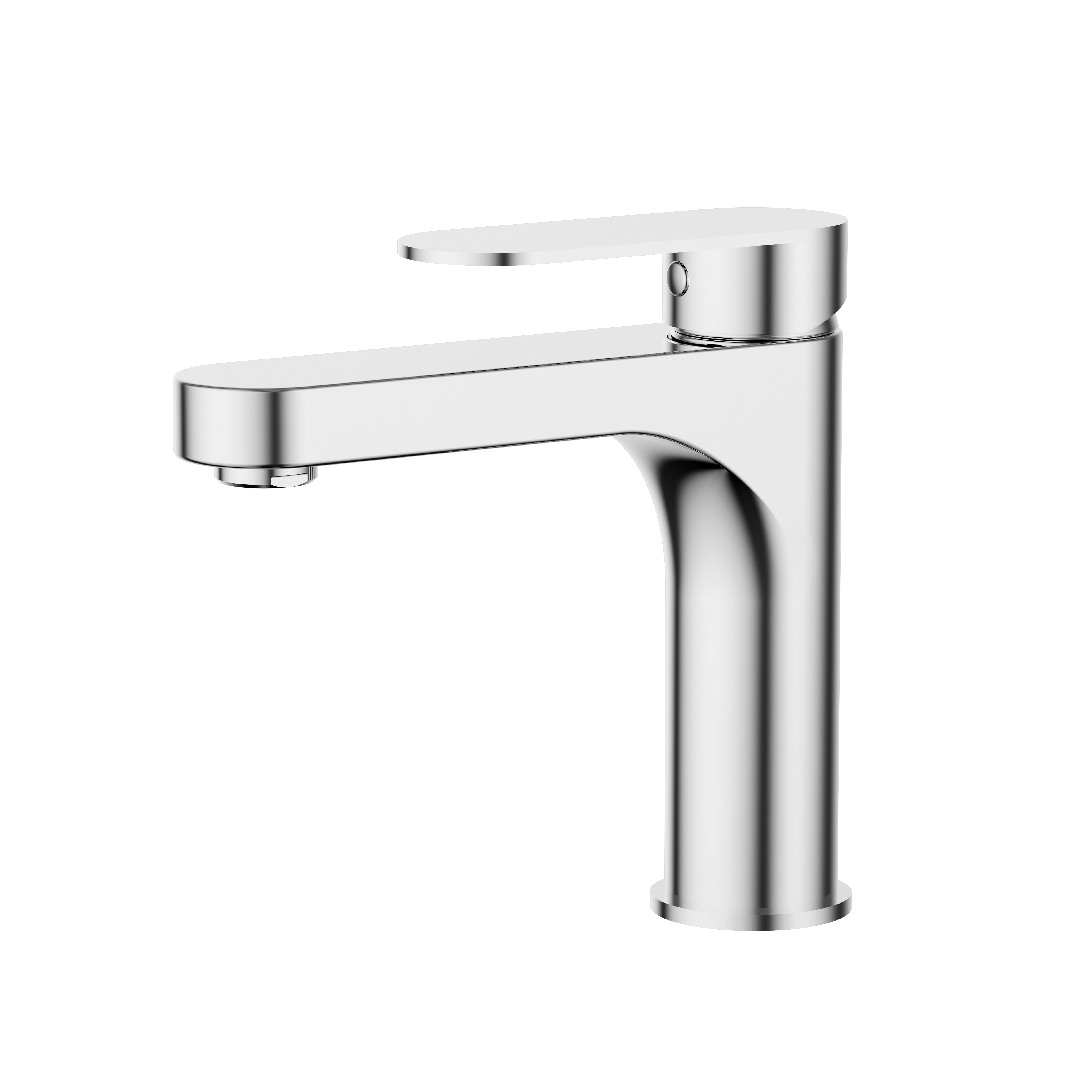 Conventional Modern Single Handle Bathroom Sink Faucet Fixtures in Chrome