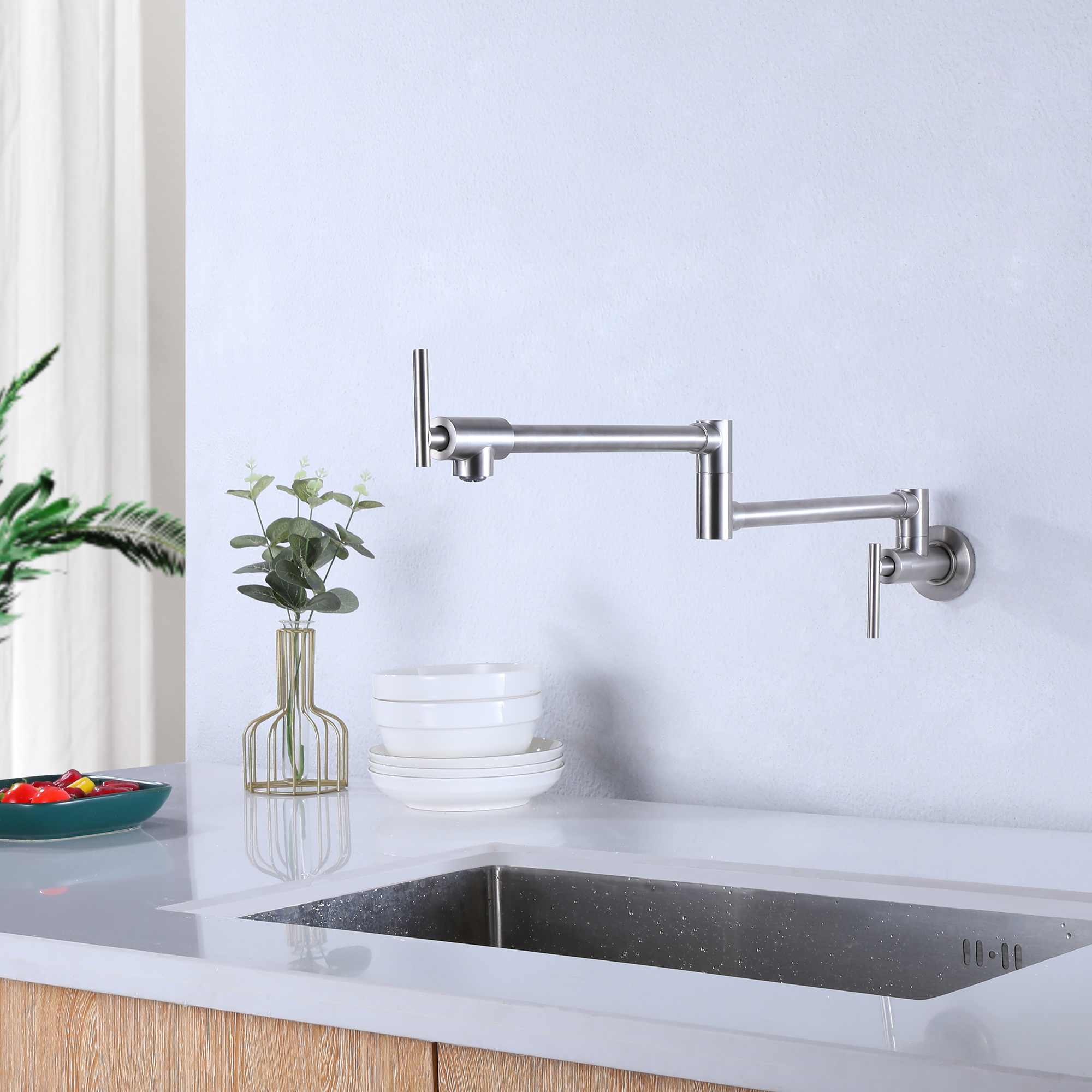 Wall Mount Single Handle Kitchen Water Faucet Manufacturers