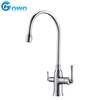 RO Filter Drinking Water Brass Material Good Quality Long Neck Three Way Kitchen Faucet