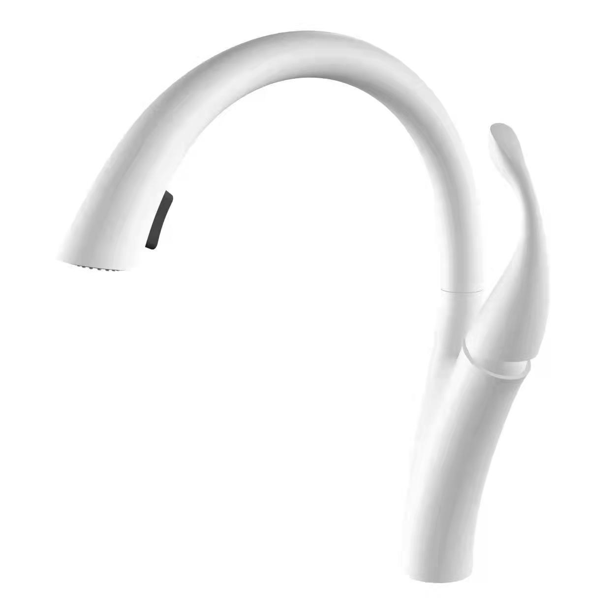 white kitchen faucet