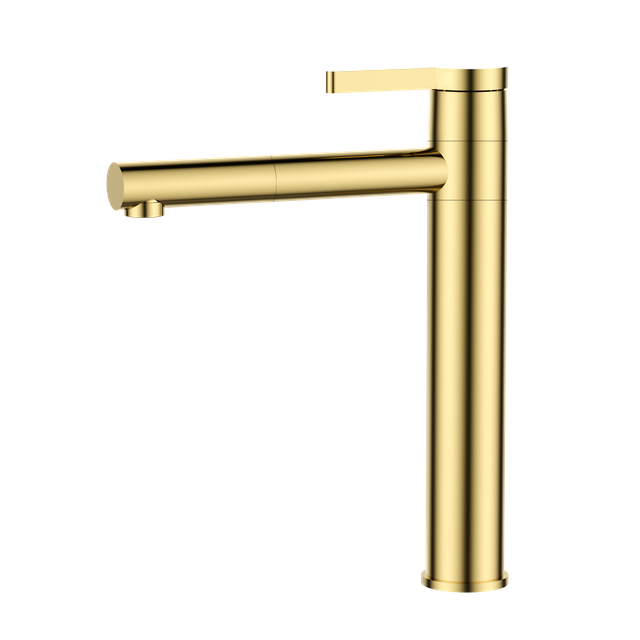 European Design Gold Brass Basin Faucet 