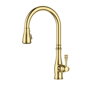 Gold Material European Design Kitchen Faucet Home Used