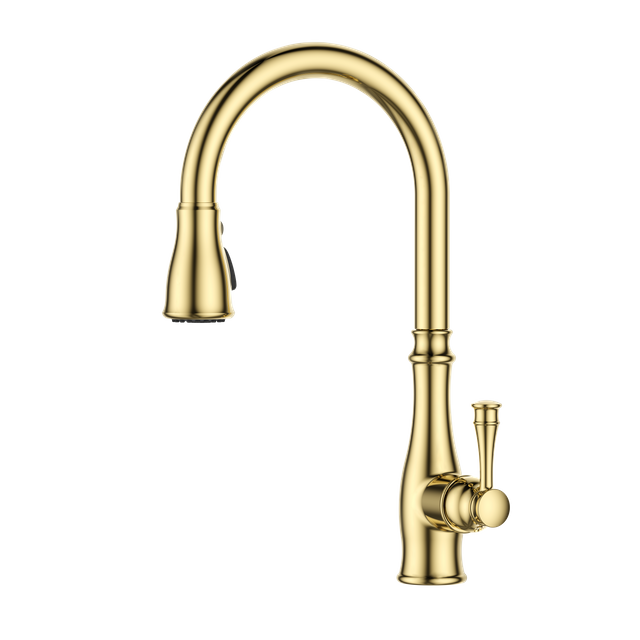 Gold Material European Design Kitchen Faucet Home Used