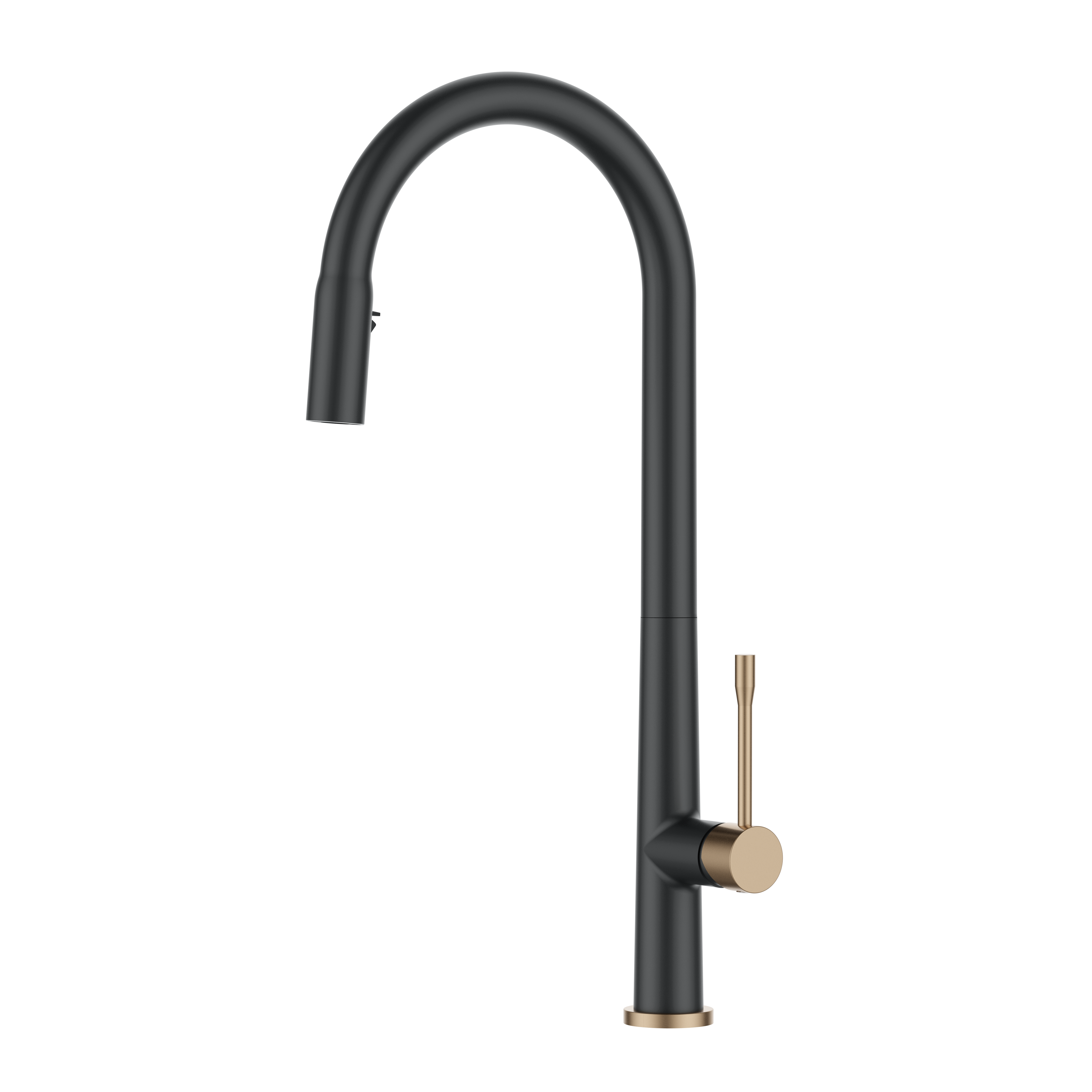 Black Luxury Kitchen Faucets with Pull Down Sprayer High End Kitchen Faucet