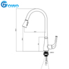 Brushed Nickel Kitchen Faucet Normal Design