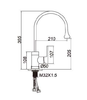 New Design Kitchen Faucet Material European Style