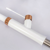 White And Rose Gold Color Brass Modern Style Elegant Pull Out Kitchen Faucet