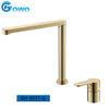 Two Hole Two Parts Brass Good Quantity Rotate Kitchen Sink Mixer Faucet for Cabinet