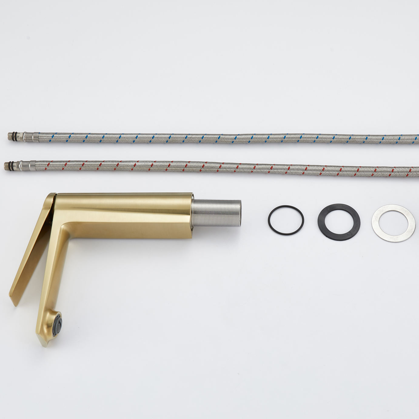 brushed brass bathroom faucet
