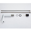 White Color Printing Brass Lavatory Good Quality Simple Style Bathroom Faucet