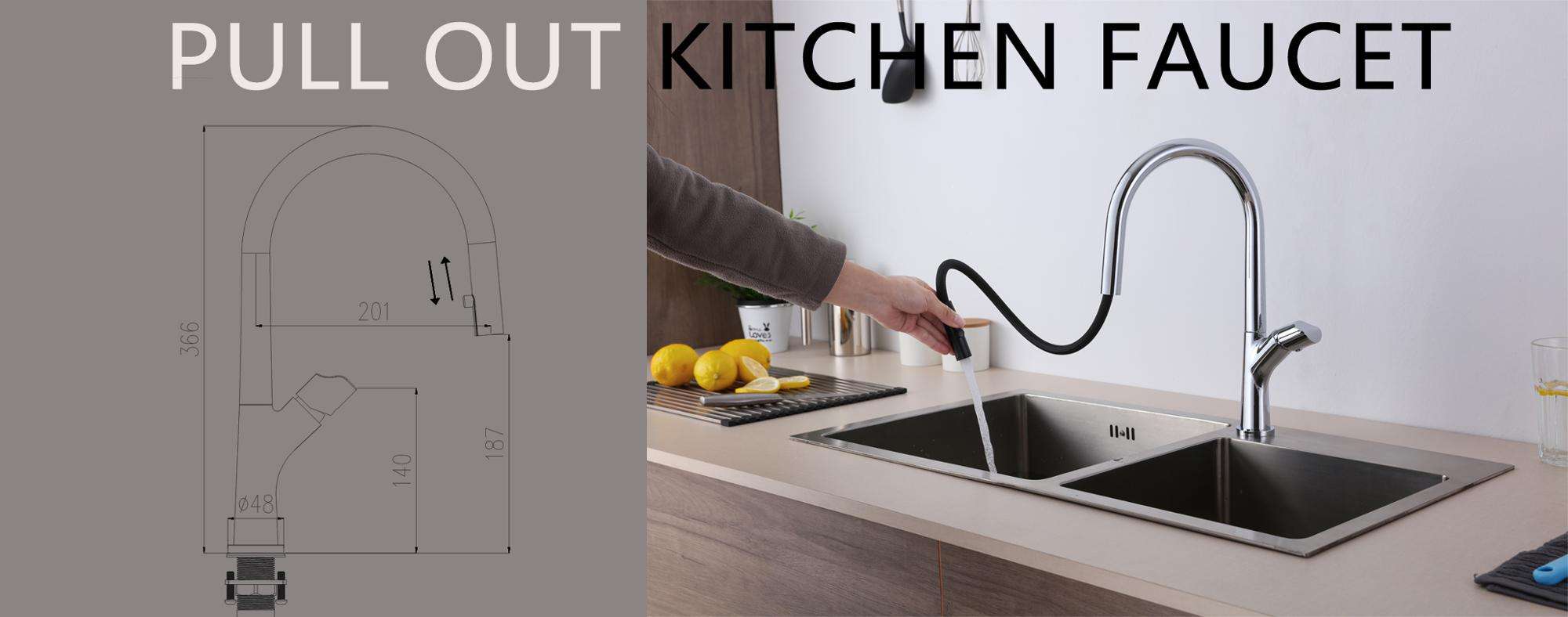 kitchen pull down faucet