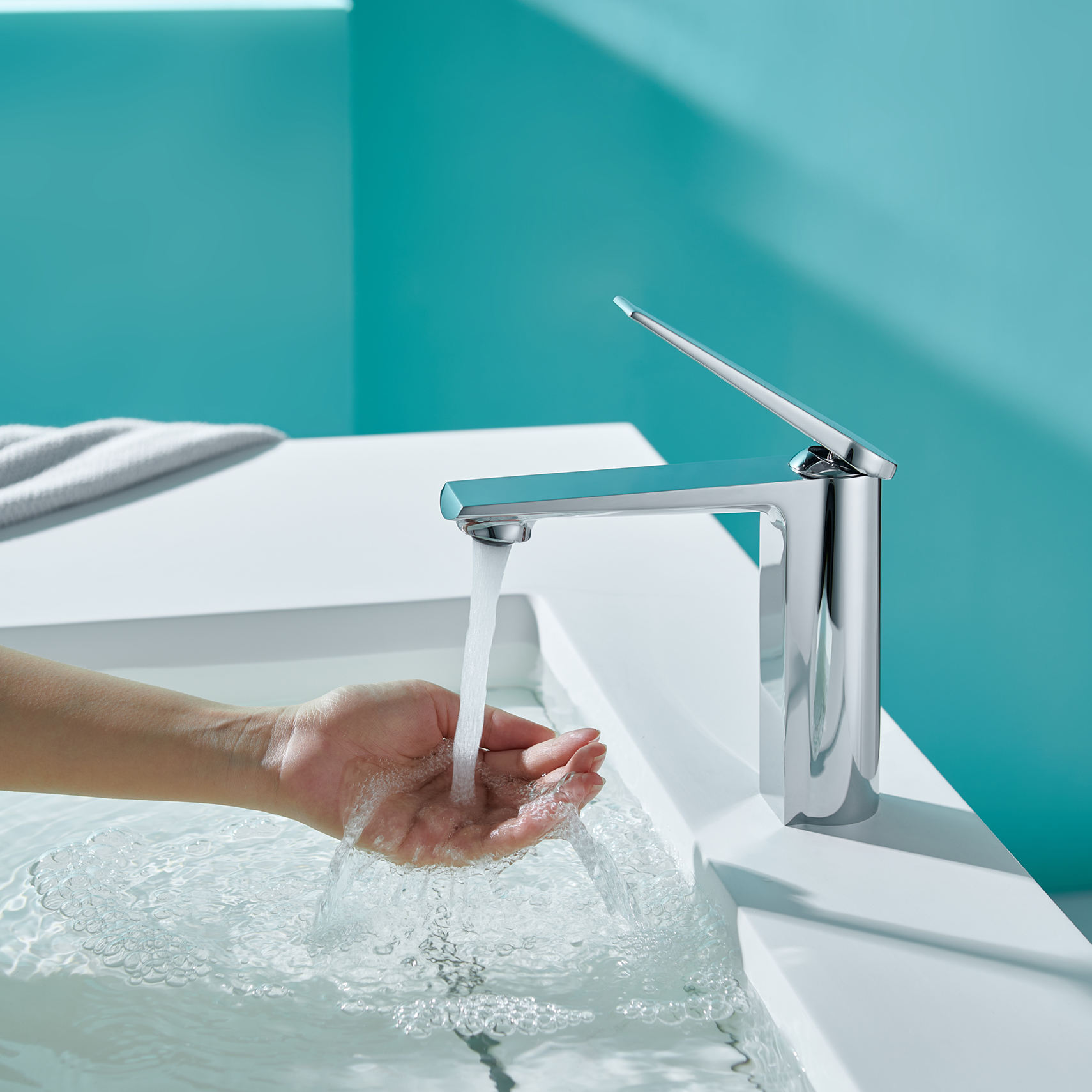 waterfall basin faucet