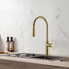 Normal Design Matte Gold Kitchen Faucet Fashion Style