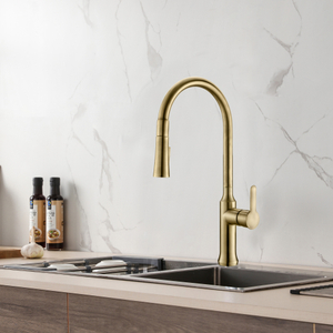 Normal Design Matte Gold Kitchen Faucet Fashion Style