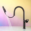 Matt Black Finish Single Handle Easy Clean Kitchen Faucet GH-6036-MB