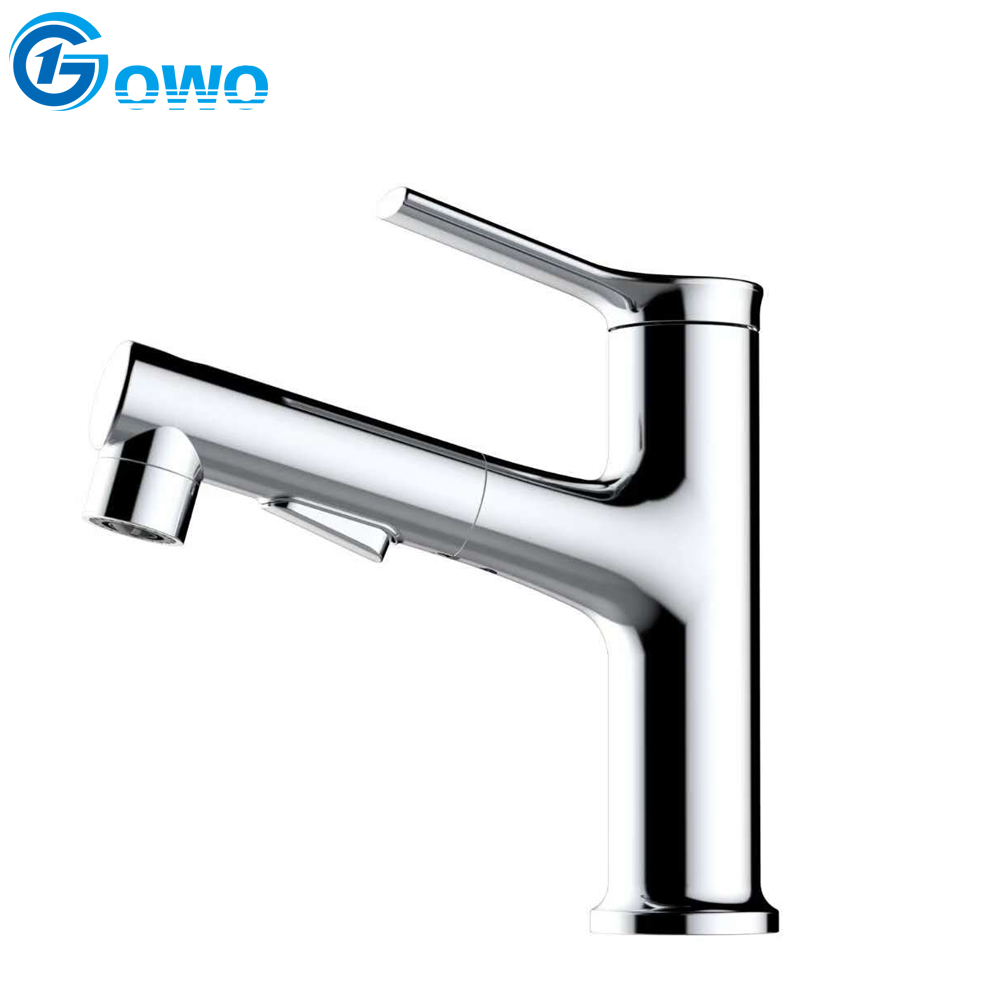 Lavatory Zinc Alloy 3 Function New Design Pull Out Basin Tap Mixer