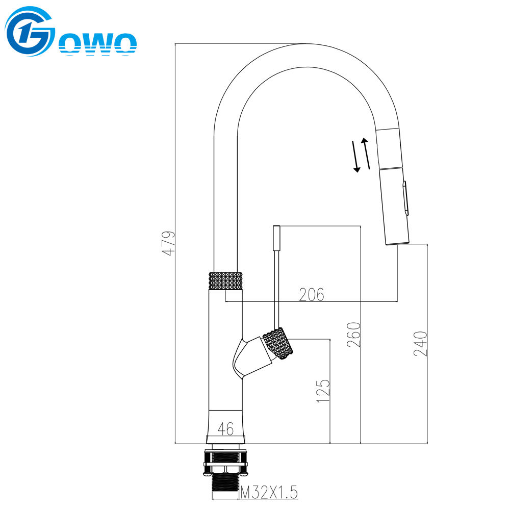 faucet with pull out sprayer