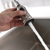 NSF CUPC Brush Nickel Color Zinc Faucet Body Pull Down Vintage Style Kitchen Faucet