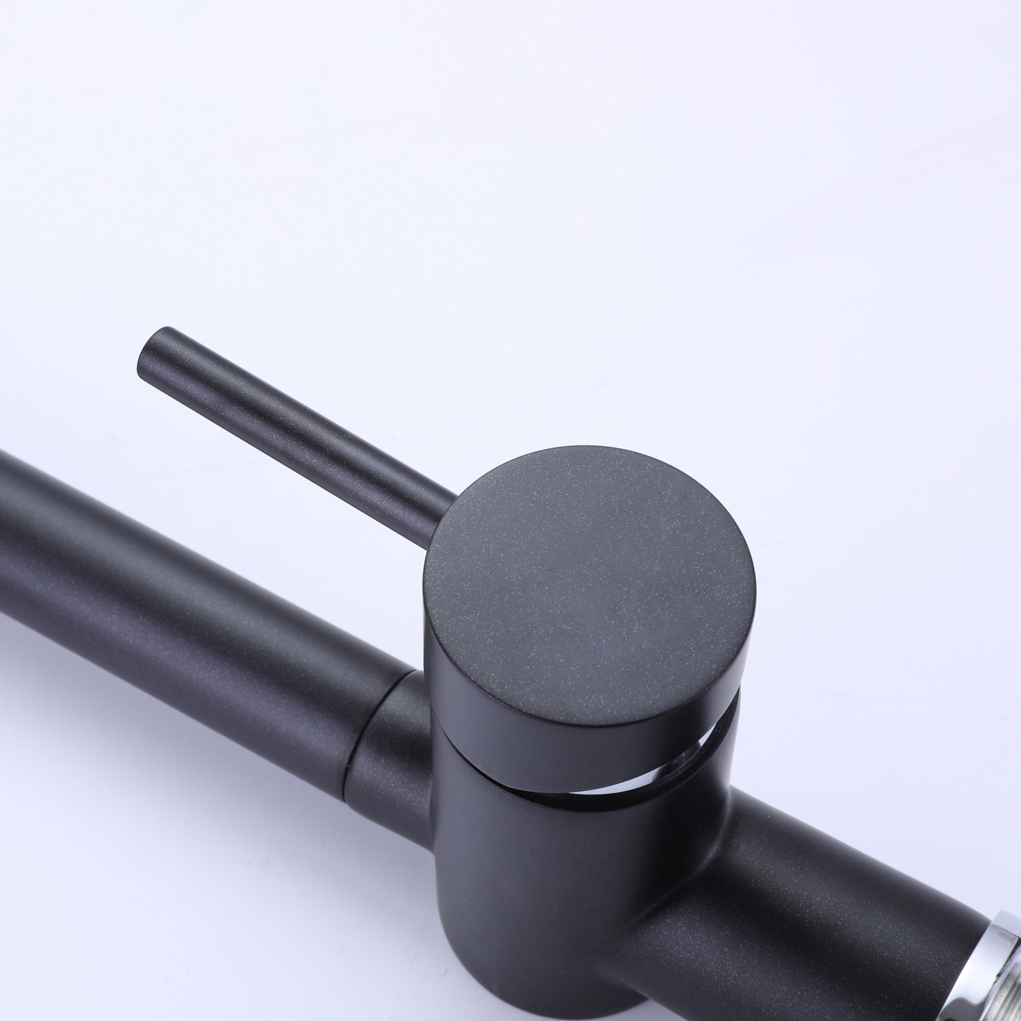 beige kitchen faucet