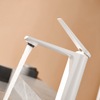 White Color Printing Brass Lavatory Good Quality Simple Style Bathroom Faucet