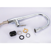 New Design Zinc Alloy Body Stainless Steel Spout Long Neck Pull Out Kitchen Faucet
