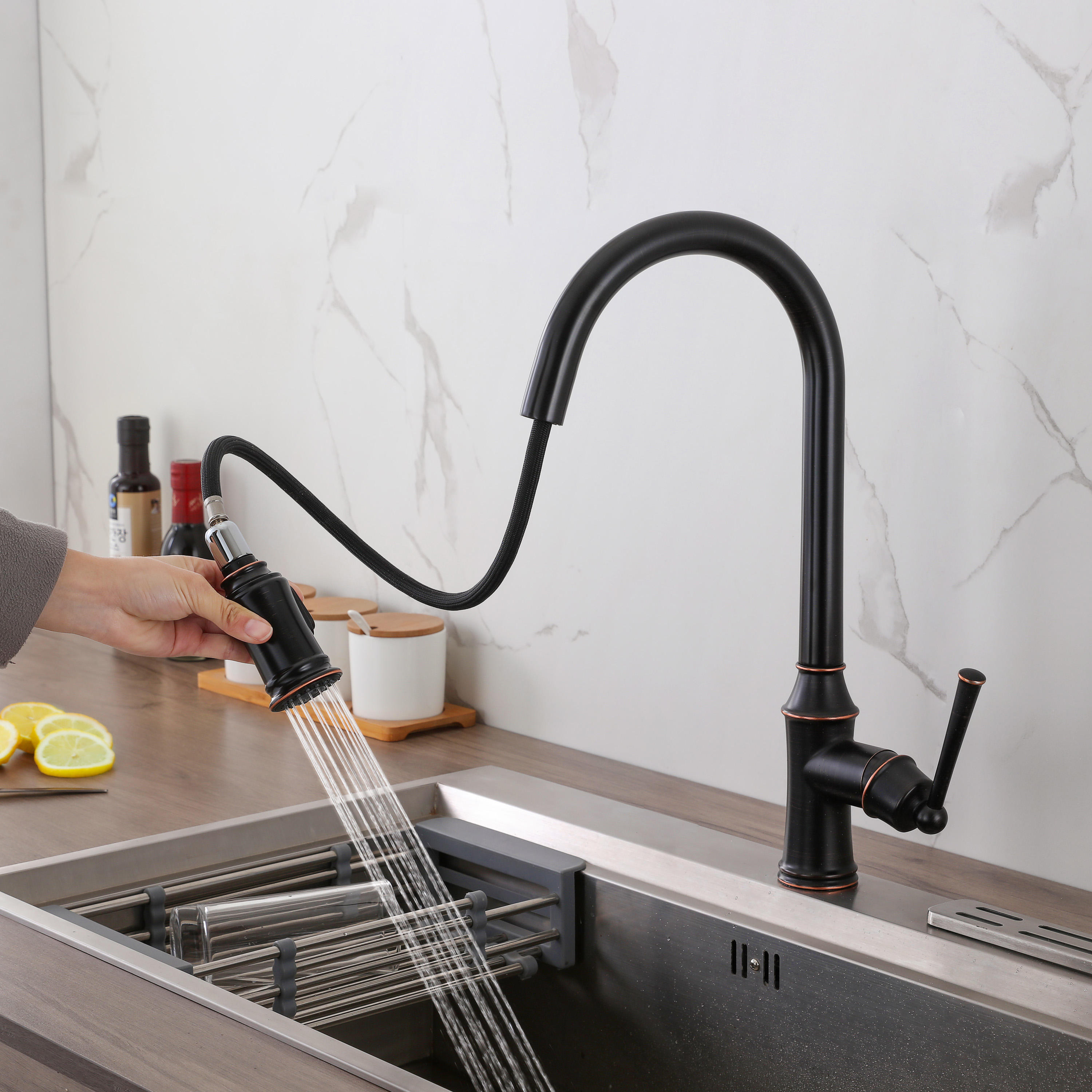kohler kitchen faucet with sprayer