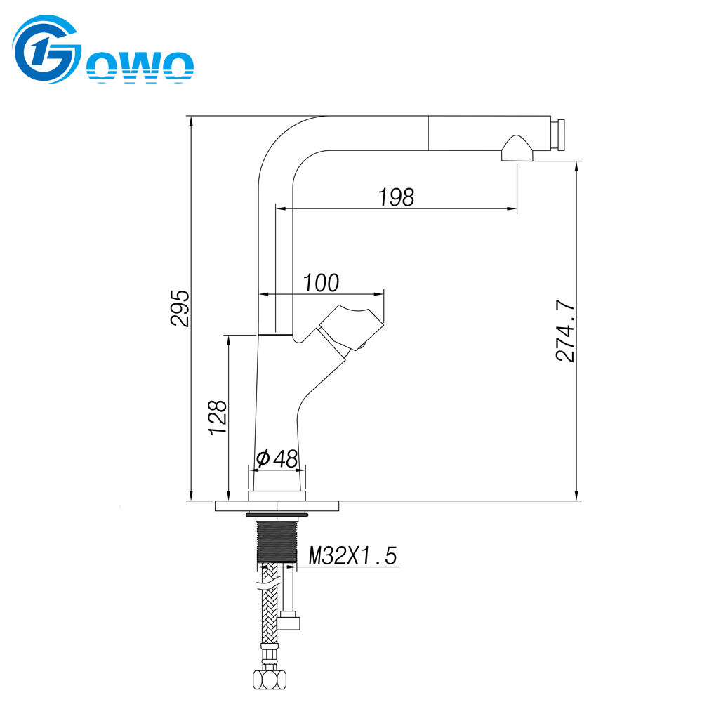 kitchen pull down faucet