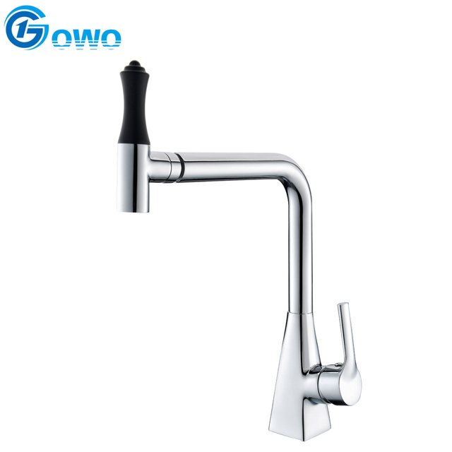 Swivel Sprayer Kitchen Faucet Chrome Material