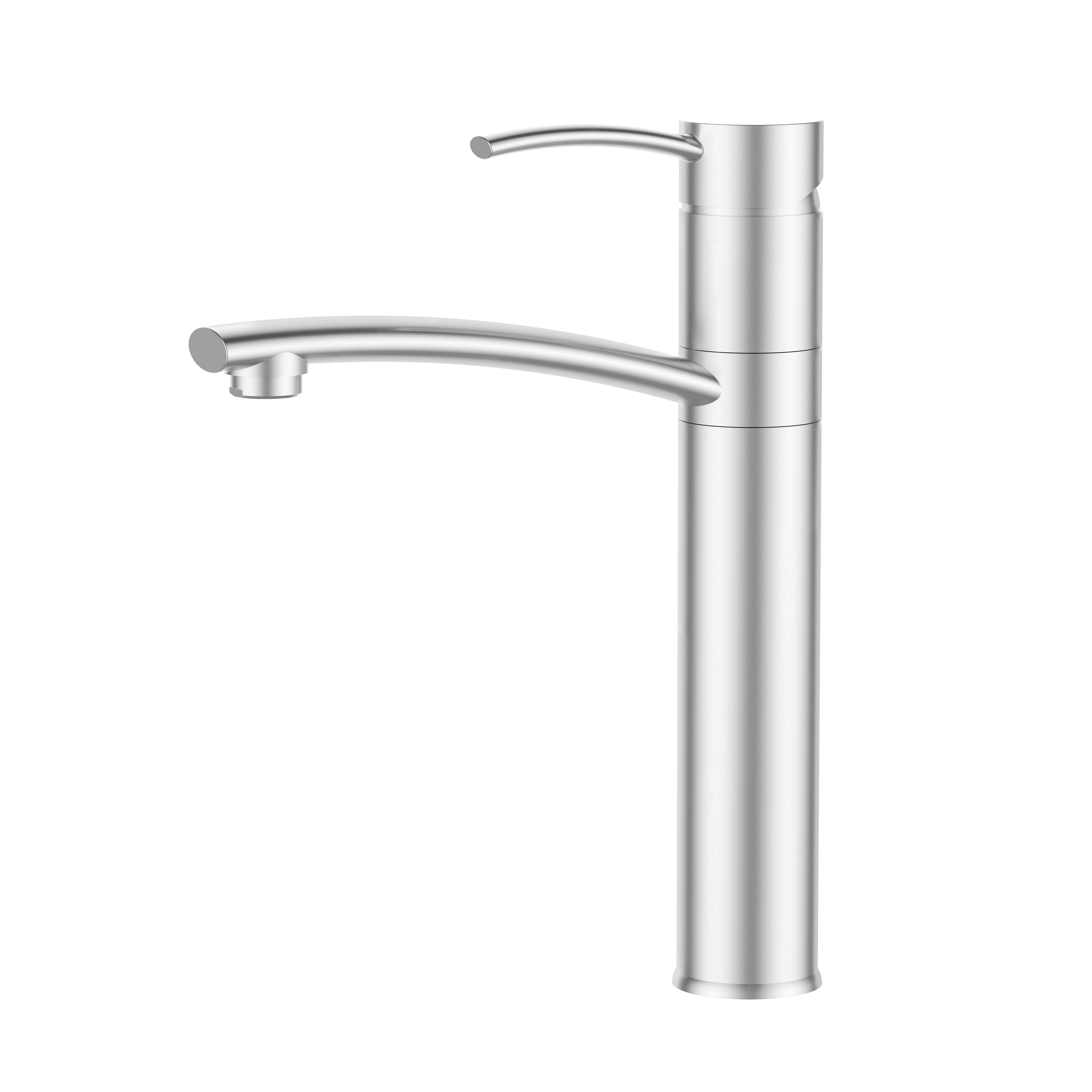 GOWO Contemporary Brushed Nickel Bathroom Bowl Sink Faucets