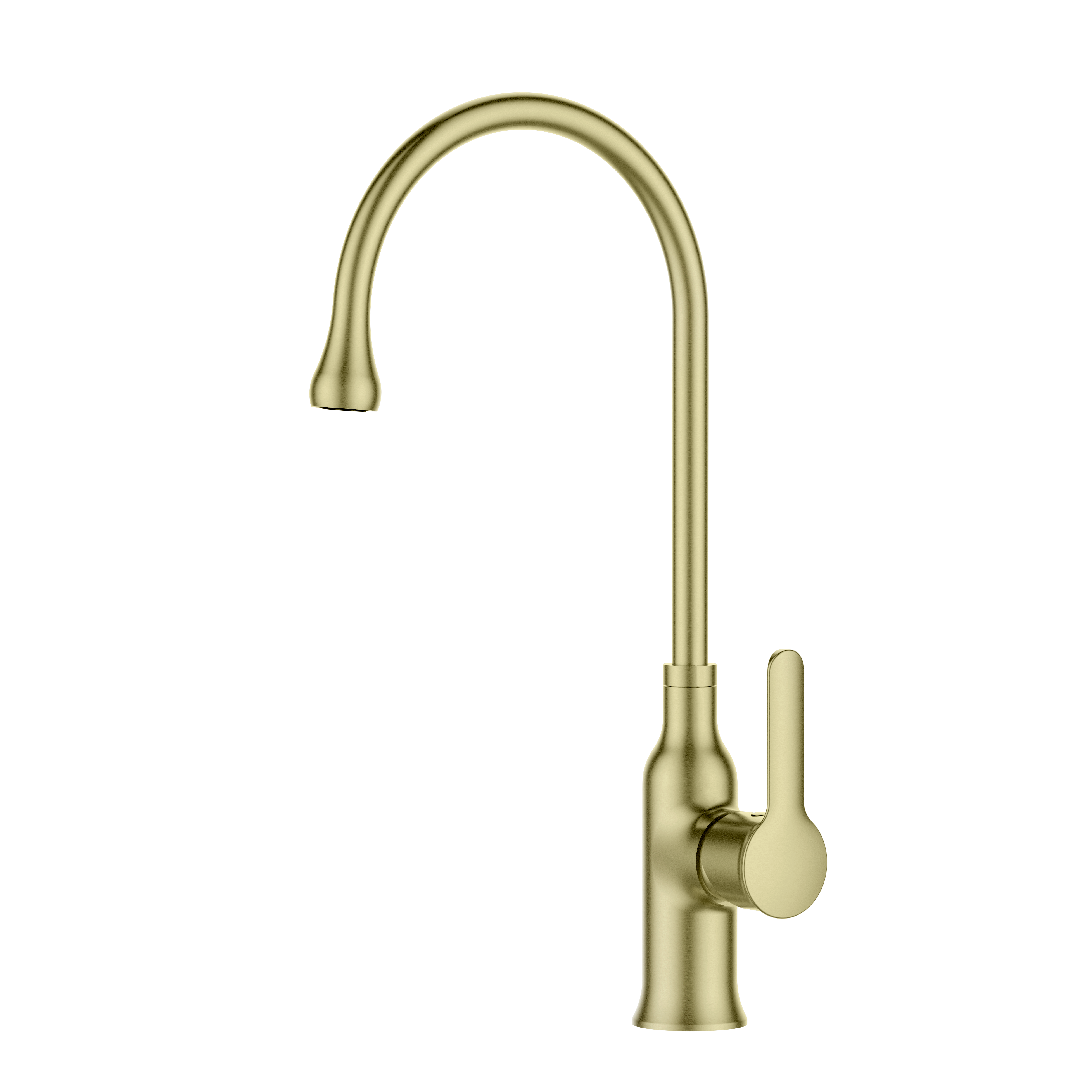 Matte Gold European Style Kitchen Faucet Home Used