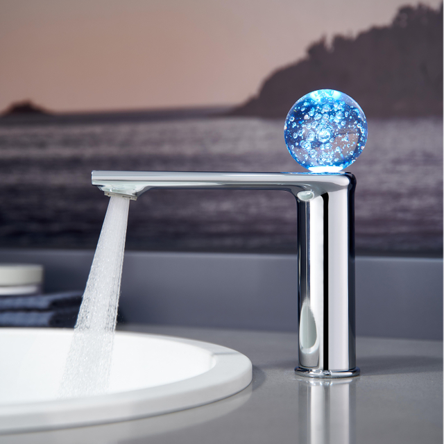 Crystal Ball Basin Faucet - Modern Chrome Bathroom Tap | GOWO 5138-C